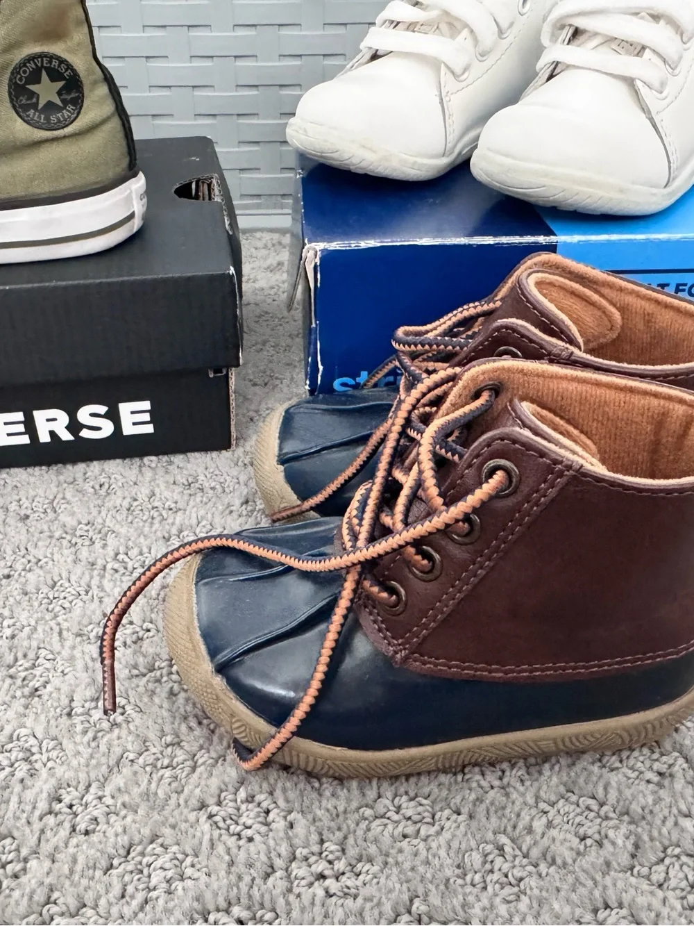 Stride Rite, Ralph Lauren, Rainboot and Converse Baby Shoe 4C